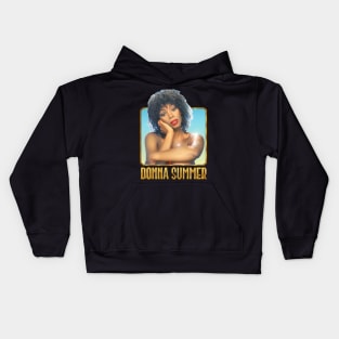 Donna Summer / Retro 70s Fan Art Design Kids Hoodie